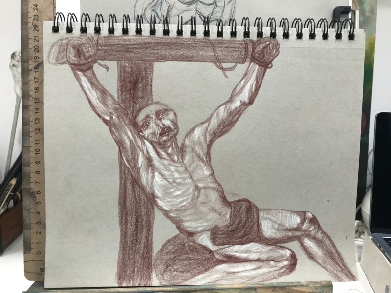 Chúa Jesus qua nét chì